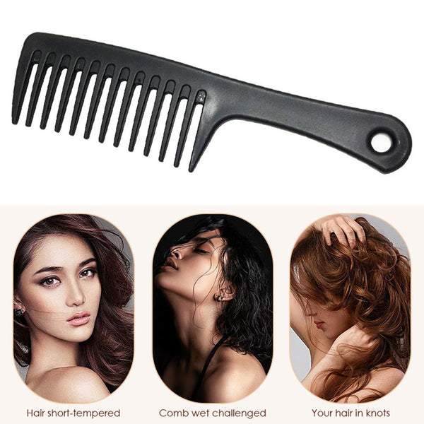 Large Tooth Detangle Comb Shampoo Wide Teeth For Salon Barber Hair Stylist Tool Unbreakable  ltdcbkz4e-h