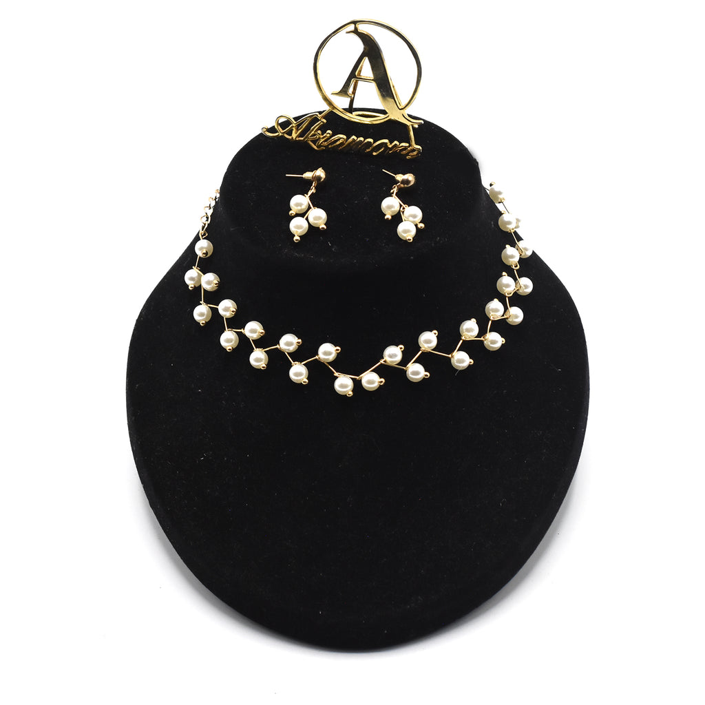 white pearl jewellery set  jtfrpda1n-4