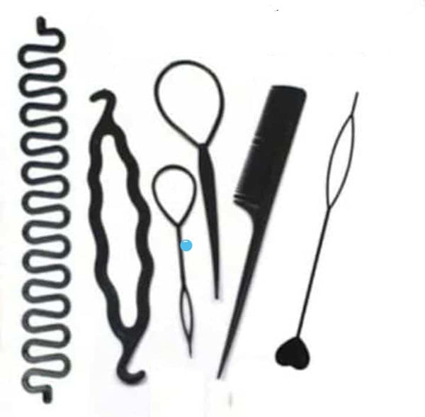 Hair Styling Set, Fashion Hair Design Styling Tool Accessories DIY Hair Accessories Tool Kit Hair Sculpting Tool Kit, Magic ple Quick Spiral Braide  htfrbks6j-1