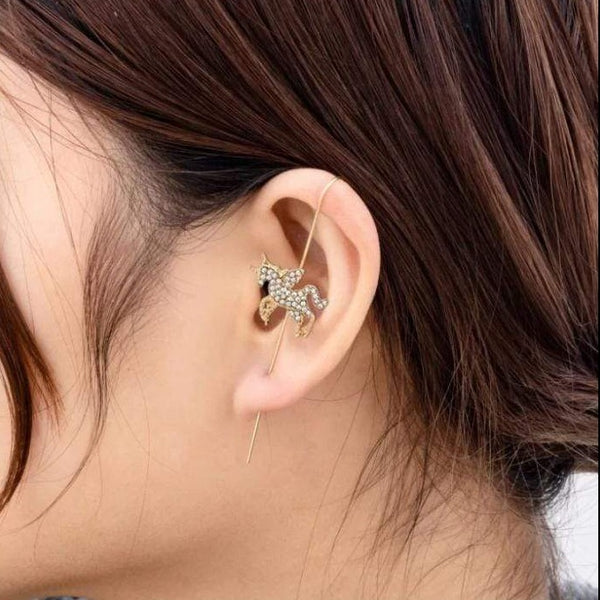 2021 Fashion Simple Personality  Star Back Hanging Drop Earrings  Metal Chain Dangle Brincos Women's Jewelry  egfrgdb2a-i