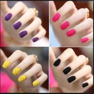 12 Colors Velvet Nail Art Powder, Flocking Powder Glitter Pigment for DIY  Nail Tips Designs