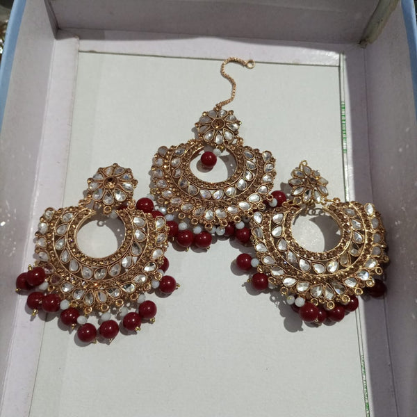 Fashion Luxury earrings Jewelry Double Circle  Earrings With Matha patti  Pearl Party Earrings Women Gifts 2022 Wedding Jewellery