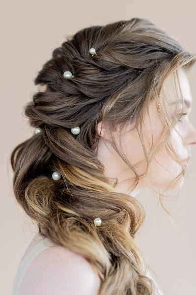 12Pcs Bridal Wedding Pearl Hairpins Swirl Spiral Twist Tiara Hair Jewelry hpfrsrd3e-1