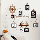 JAAMSO ROYALS Telephone set Coffee Cup Mirror Photo Frame ' Wall StickerAy6033