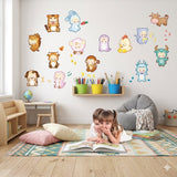 Kawaii Cute Asian Zodiac Animal Sign Sticker Sheet Scrapbooking Kids Diary size 30x45 am828