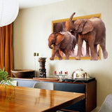 3D Elephant Wall Sticker SK9018