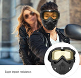 Snowboard Motorcycle Full Face Mask Shield Goggles Glasses