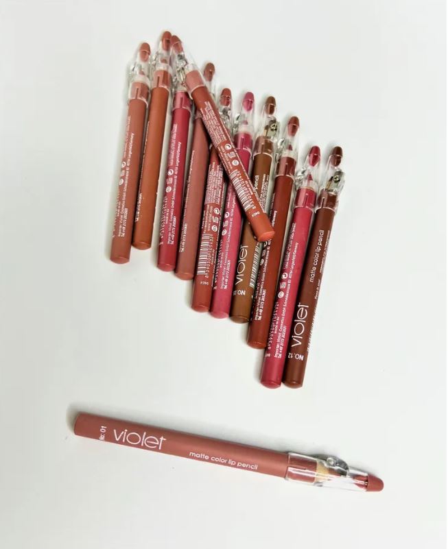 Miss Beauty Matte Lip Liner Pencil Set Waterproof