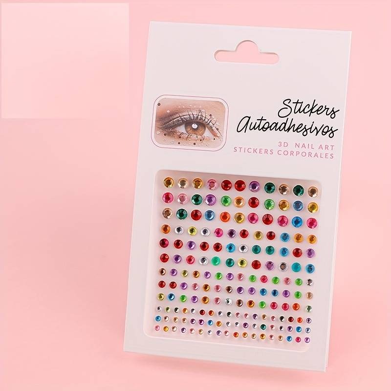 Face Gems Jewels Glitter Eye Eyeshadow Makeup Acrylic Crystal Diamond Rhinestone Eyes Stickers Temporary Tattoos