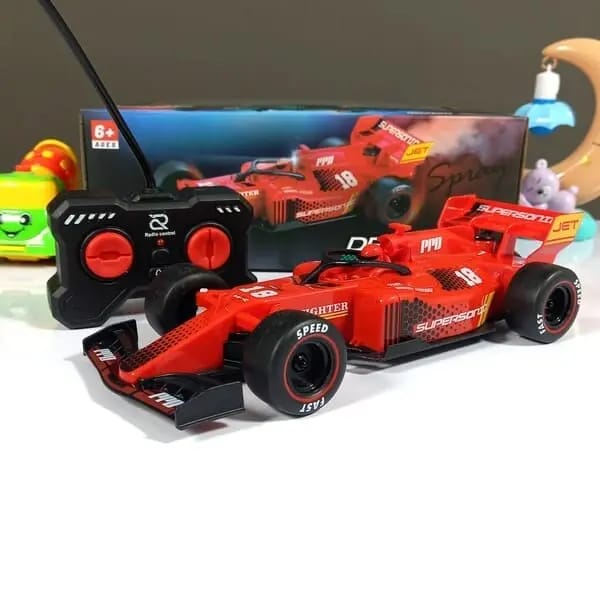 F1 Equation High-Speed RC Racing Car with Mist Spray Exhaust and LED Lights