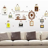 JAAMSO ROYALS Telephone set Coffee Cup Mirror Photo Frame ' Wall StickerAy6033