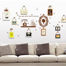JAAMSO ROYALS Telephone set Coffee Cup Mirror Photo Frame ' Wall StickerAy6033