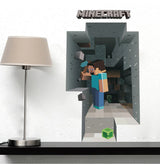 3D Minecraft Mining Wall paper size  50x70 AW6009