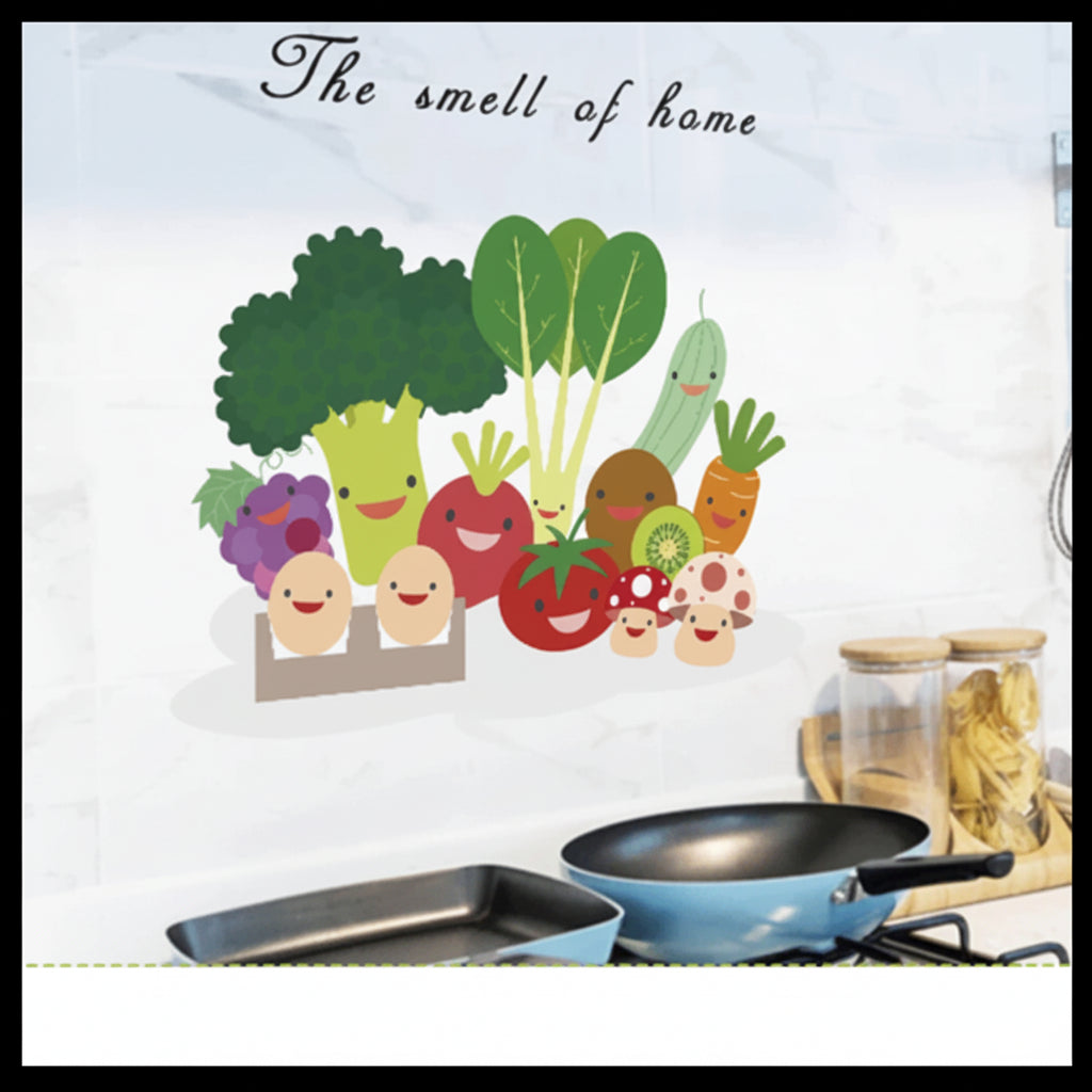 Sheets Kitchen Sticker Kitchen Cabinet Sticker Wall Sticker for Kitchen size 60x90 nc044