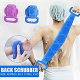 Silicone Back Scrubber Bath Belts – Double-Sided Exfoliating Body Scrubbers for Gentle, Deep Cleansing & Smooth Skin (Random Color)