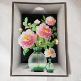 3D Aweosome flower Chinese Style Flower Classical Vase Wall Sticker
