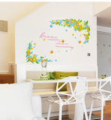Wall Stickers  Flowers Wall Stickers Removable DIY Wall Art Decor Decals Murals for Office Home Walls Bedroom Study Room Wall Decaoration Wall Decor size 60x90 ay1927