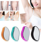 Crystal Hair Eraser – Magic Painless Hair Remover Stone for Men & Women | Reusable Exfoliating Epilator for Legs, Arms & Back | Smooth & Silky Skin (Random Color)
