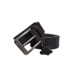 (Big Size) - Men buffalo leather belt | Waist Belt for boys &amp; Mens (Black)