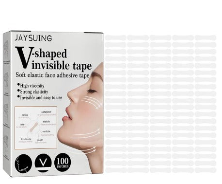 10Pcs Instant Invisible Face Stickers Neck Eye Double Chin Lift V Shape Refill Tapes Thin Makeup Facelifting Face Lift Patch (without box)