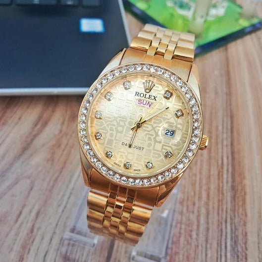 Golden Rolex Men Watch