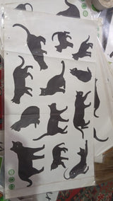 Funny Cats Wall Stickers Kids Decal Art Nursery Home Decor Children Decoration size 30x60cm  Xp8012