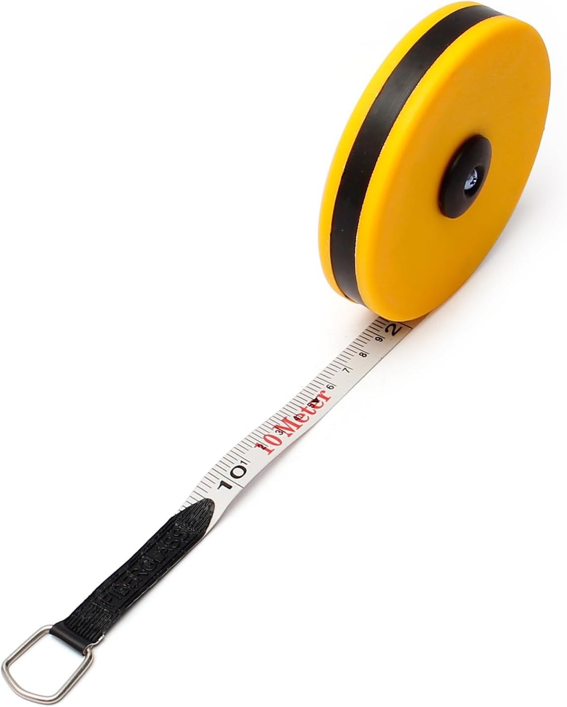 10M Double?Side Metric Fiberglass Measuring Tape Reel | Durable Roll Measuring Tool – 1pc