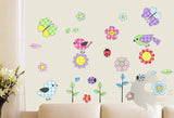 cute animal wall sticker, removable, transparent, children's room wall sticker