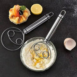 Manual Non Stick Steel Flour Cream  Mixer Beater | Dough Whisk Mixer, Kitchen Baking Blender Tool