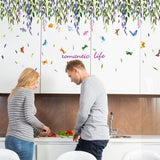 Wall Sticker SK9193-Butterfly Leaf