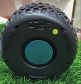 High-Powered Tyre-Shaped Bluetooth Speaker with Deep Extra Bass – Portable Wireless Speaker with Dynamic Sound, LED Lights &amp; Unique Tyre Design for Home, Car, and Outdoor Use
