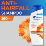 Head And Shoulders Anti Dandruff Shampoo Anti Hairfall Orange Scent Providing Durable Quality Gentle Care - 360ML