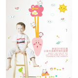 Super cute little white rabbit pulling carrots height stickerCreative wall stickers, stylish combination for children's room, size 60x90 am9037