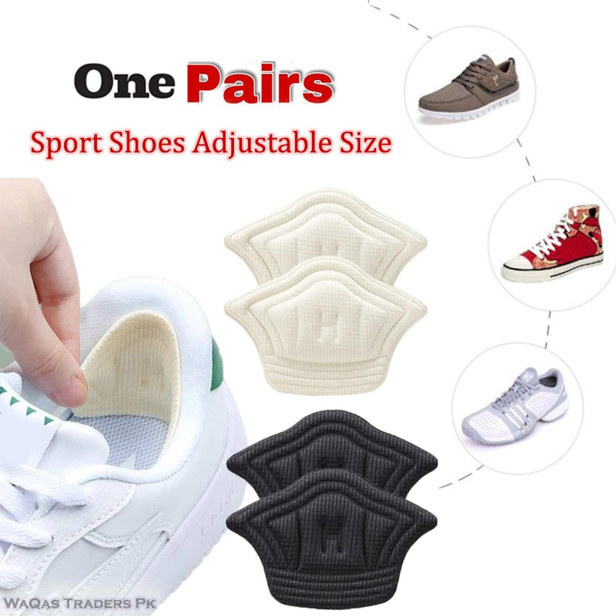 High Heel Insoles Patch Shoes Pads – Adhesive Heel Grips Protector For Pain Relief And Foot Care (Random Color)
