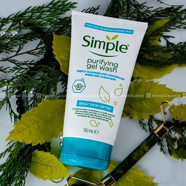 Simple Daily Skin Detox Purifying Gel Facial Wash – 150ml