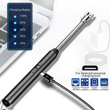 360° Outdoor Kitchen Lighter | USB Rechargeable Electronic Arc Lighter With Flexible Neck, Safety Lock (Random Color)