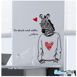Zebra Wall Decal for Teen Bedrooms - Sheet size 60x90  dlx1134