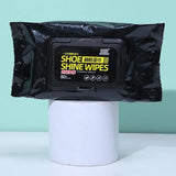 Disposable Shoe Cleaning Wipes | Quick Shine Clean Wet Wipes (80 Wipes In 1 Packet)