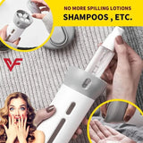 4 Lotion Bottles In 1 Refillable Travel Dispenser Bottle Liquid Lotion Cream Sun Block Sanitizor Shampoo Toiletries Container Travel Bottle Portable 4 Bottle Sets In 1 Pump Leakproof Cosmetic Travel Bottle Set