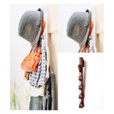 5 Level Over Door Hook for Hanging Coat Hangers, Hats, Purses, Backpacks, Purses, Jackets and Other Items. (1 Piece) / Over The Door Hanger Hook Clothes Storage Holder Multipurpose Towel Hanging Rack ( Plastic)