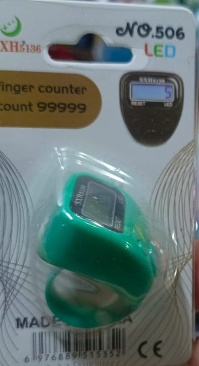 New Digital  Finger Tally Counter Tasbih (Random Color) - led