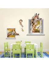 Interior stickers Animals Cheerful giraffe size  60x90 xl8318