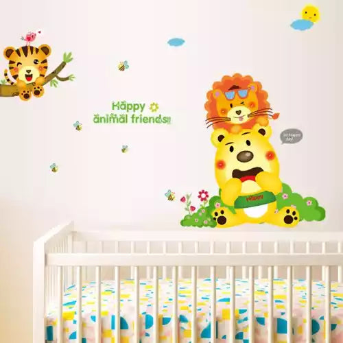 CARTOON STIKER DINDING TRANSPARANT WALL STICKER  60X90CM SK-9137