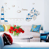 Generic Home-AY9185 Wall Sticker Bedroom Wall Stickers Background Wall Inspiration Art
