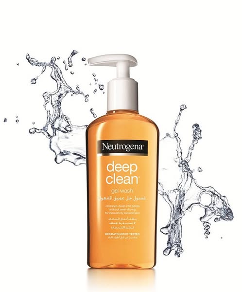 Neutrogena Deep Clean Gel Wash – Oil-Free Daily Facial Cleanser for Oily &amp; Combination Skin (200ml)