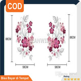 Removable Vinyl Wall Stickers Flowers Living Room TV/Sofa Background Home Decoration Wall Decals 60*90cm JM7151