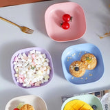 Combo Deal - 4 Section Spice Container Box &amp; Multi-function Spit Bone 10 Plate Set Kitchen Storage Organizer (Random color)