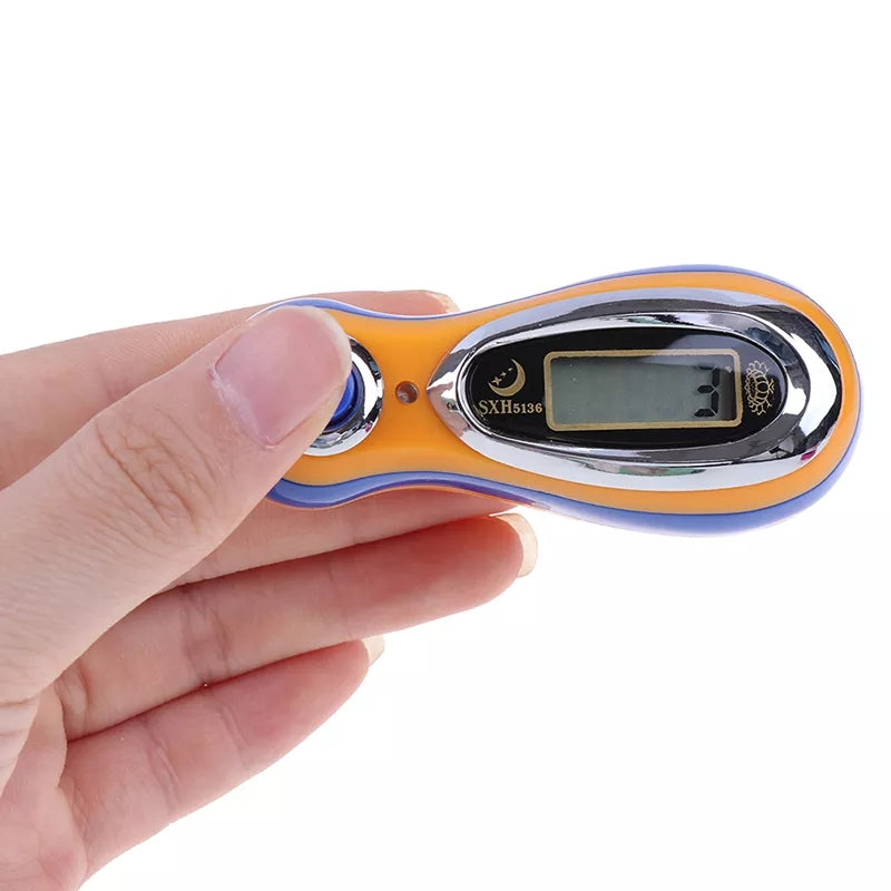 Hanging Tasbeeh Hand Digital Chanting Counter for Mantra Meditation  LCD Display Electronic Digital Tally Counter (Random Color)