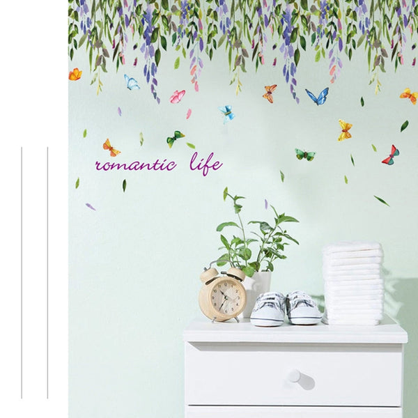 Wall Sticker SK9193-Butterfly Leaf