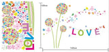 XH9233 THREE LOVE PANDORA wallsticker wall